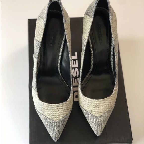 Diesel Womens Denim D-IPPER HP High-Heel Pump - Picture 6 of 10